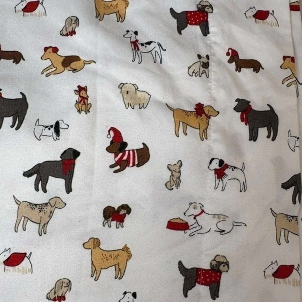 Cuddl Duds Sheets Queen Set Dogs Flat And Fitted Microfiber Extra Soft Holiday